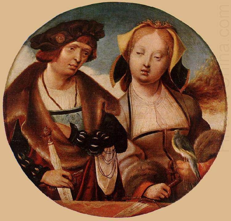 St Cecilia and her Fiance sdf, ENGELBRECHTSZ., Cornelis